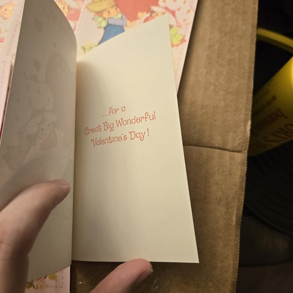 Vintage 1970s/80s Strawberry Shortcake Valentines Day Cards 7 Cards And Advert - Picture 8 of 12